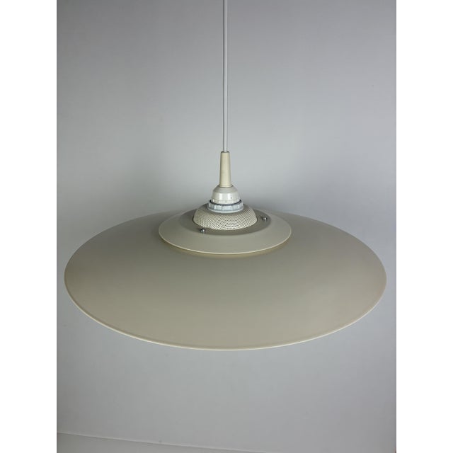 Danish White Pendant Lamp by Design Light, 1970s For Sale - Image 3 of 4