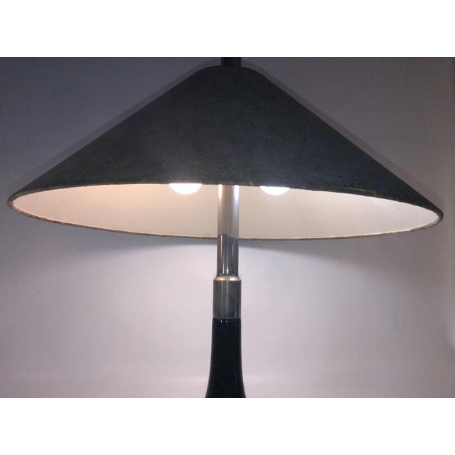 Ingo Maurer Table Lamp in Glass & Nickel attributed to Ingo Maurer, 1970s For Sale - Image 4 of 15