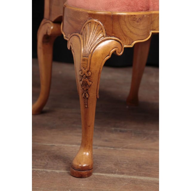 Queen Anne Walnut Dining Chairs, Set of 10 For Sale - Image 4 of 13