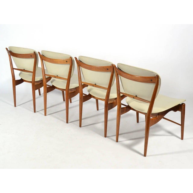 Baker Furniture Company Finn Juhl Dining Table and Chairs For Sale - Image 4 of 13