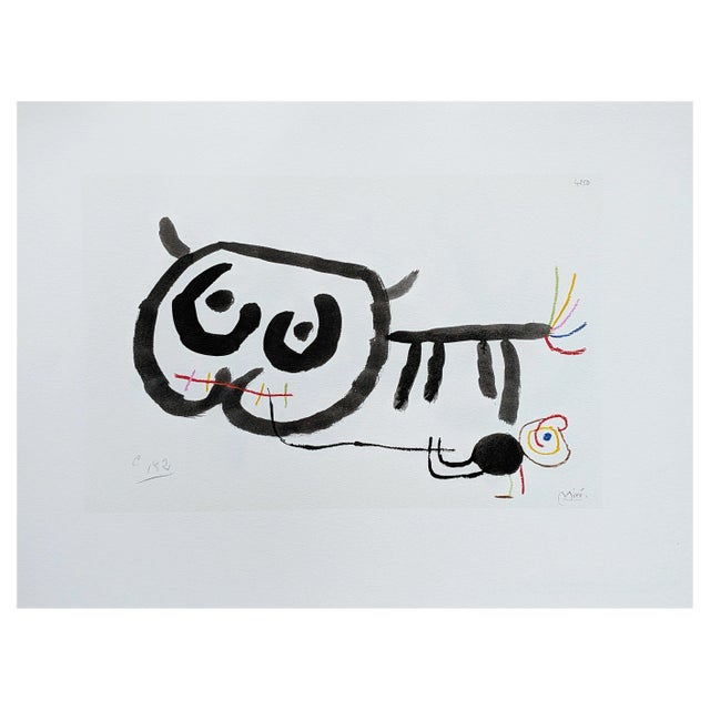 Joan Miro, Enfance d'Ubu IV, Lithograph, 1972 For Sale