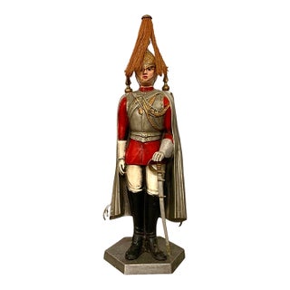 Late 20th Century English Royal Guard Butler Fireplace Tool Set, Metal, 30"h For Sale