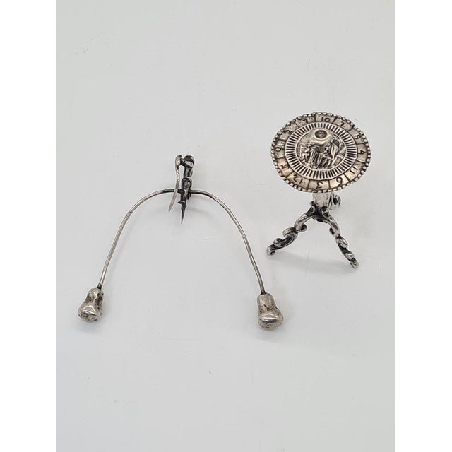 Miniature Silver Roulette Wheel, 1960s For Sale - Image 10 of 13