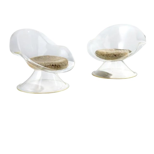 Daffodil Lounge Chairs by Erwin & Estelle Laverne - a Pair For Sale