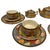 This Vintage Satsuma tea service set are hand painted richly decorated with a dense gilt & Thousand Flowers pattern....