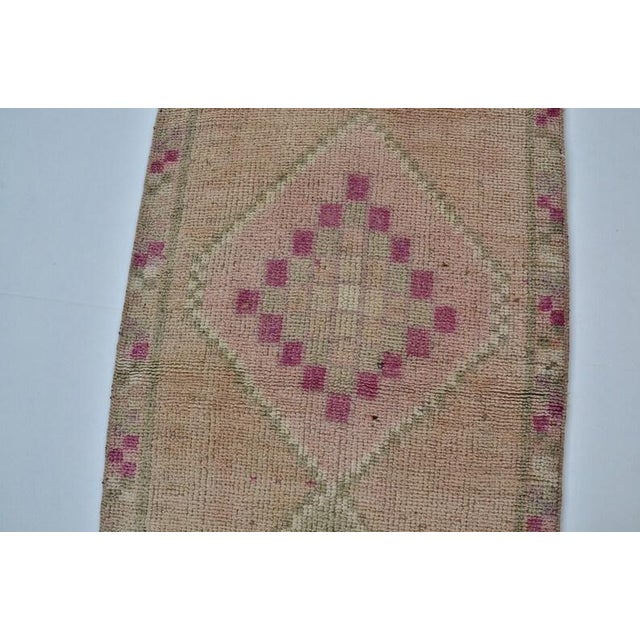 Tan Kurdish Handmade Vintage Runner Rug For Sale - Image 8 of 10
