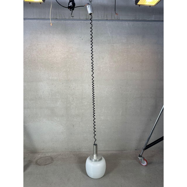 Vintage Pendant Lamp in Glass from Aka Electric, 1970s For Sale - Image 12 of 14