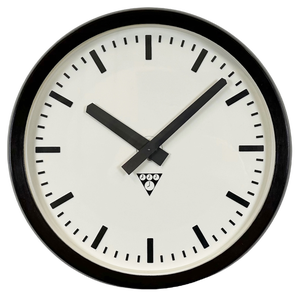 Industrial Bakelite Factory Wall Clock from Pragotron, 1970s