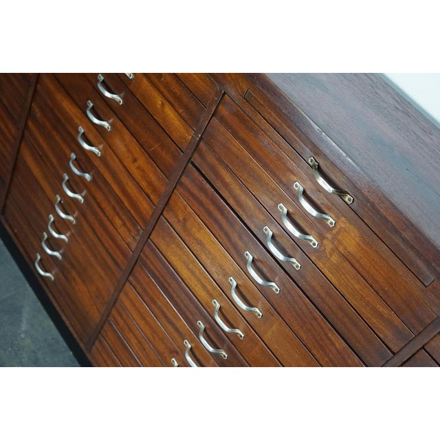 Vintage Dutch Mahogany Watchmakers Cabinet, 1930s For Sale - Image 9 of 18