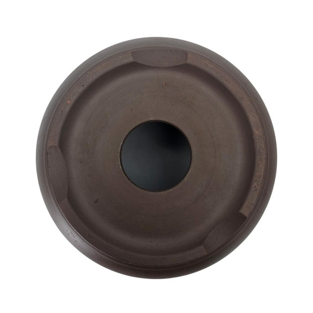 Chinese Tokoname Yixing Clay Bonsai Pot Round Basin Planter 9" For Sale In San Francisco - Image 6 of 9
