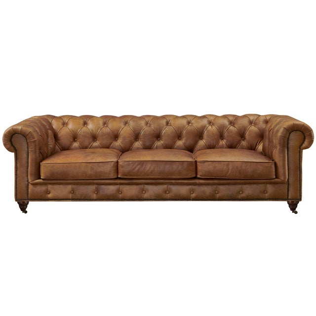 Crafters & Weavers Chesterfield Living Room Collection showcases this timeless sofa design with high end materials and...