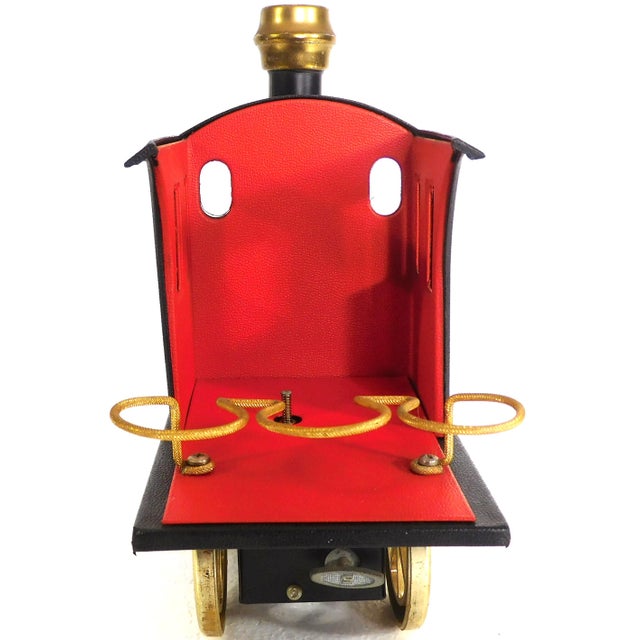 1971 Vintage 1880 Iron Horse Steam Engine Musical Decanter With Shot Glasses - 8 Piece Set For Sale - Image 9 of 18