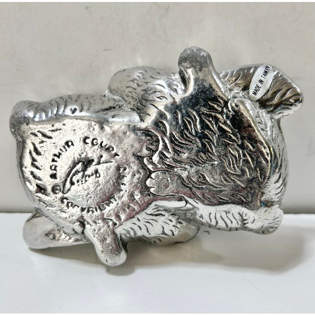 Vintage Rabbit Salt & Pepper Shakers With Green Marble – Arthur Court - 3pcs For Sale - Image 11 of 11