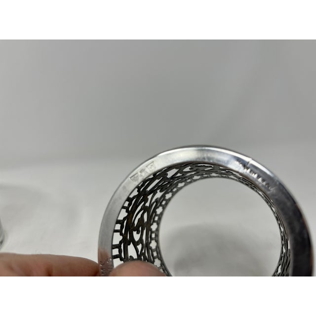 Early 20th Century Antique Epns Silver Pierced Edwardian Celery Server With Glass Insert For Sale - Image 5 of 7