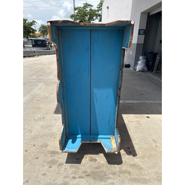 1990s Prized Rare Richard Warholic Painted Cabinet Art Piece Florida Artist For Sale - Image 14 of 14