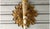 Vintage Neoclassical Gilt Flower Wall Lamp For Sale - Image 10 of 12
