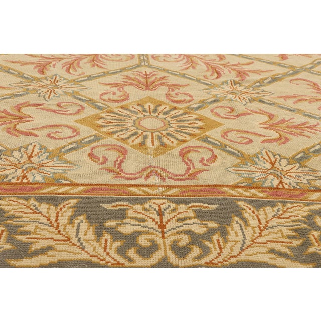 Late 20th Century Vintage Turkish Oushak Rug with Modern Style - 09'02 x 12'04 For Sale - Image 5 of 10