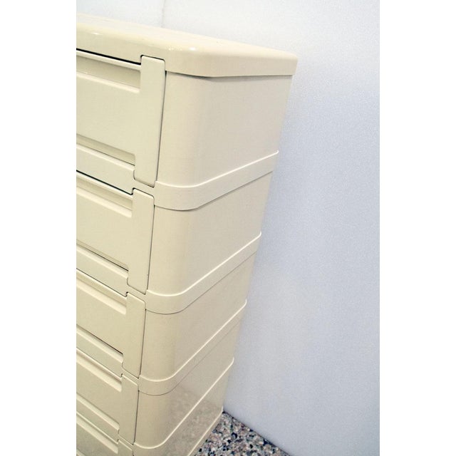 White Chest of Drawers by Olaf Von Bohr for Kartell, 1970s For Sale - Image 8 of 11