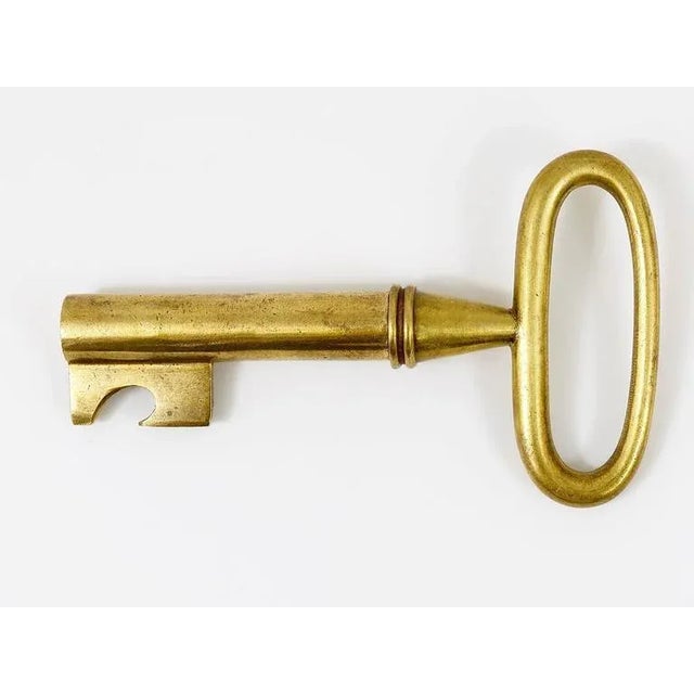1950s Brass Key Cork Screw, Bottle Opener attributed to Carl Auböck, Austria, 1950s For Sale - Image 5 of 11