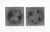 Mid 20th Century Pair of Art Deco Nickel Plated Brass Towel Bar Brackets For Sale - Image 5 of 5