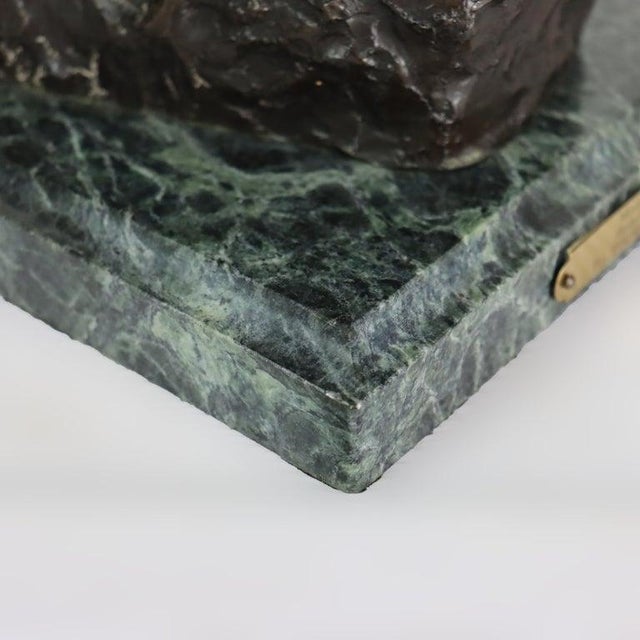 Vintage Frederic Remington Bronze Sculpture on Marble Base “Mountain Man" For Sale - Image 14 of 16