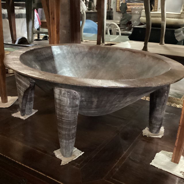 Tribal Early 20th Century Hand-Carved Wood Kava Bowl From Fiji For Sale - Image 3 of 11