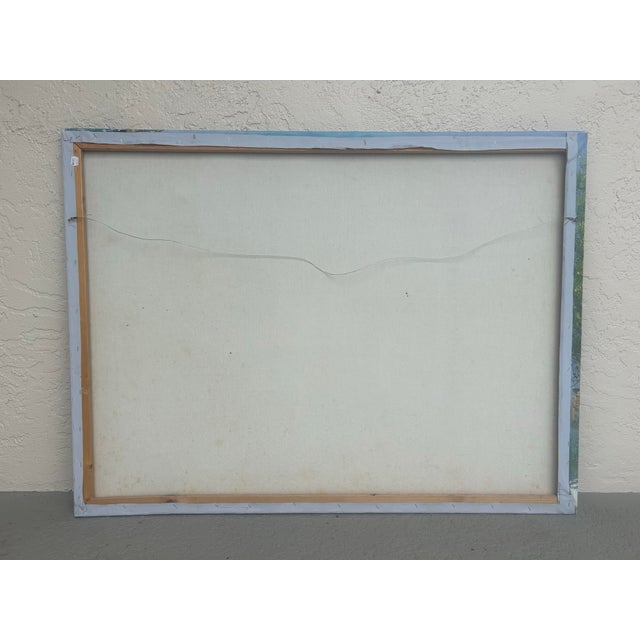 Late 20th Century Caroline Burnett City Painting For Sale - Image 4 of 4