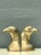 Vintage Polished Brass Eagle Head Bookends - A Pair For Sale - Image 4 of 12