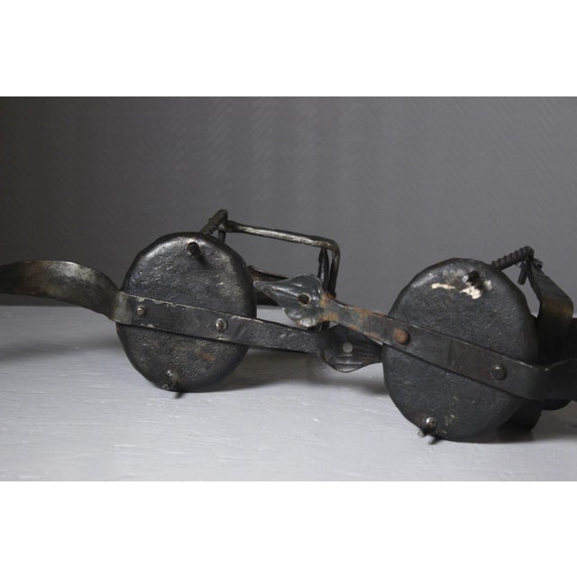 French Castle Wrought Iron Candle Sconces, Set of 2 For Sale - Image 10 of 11