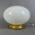 Large Vintage Sphere Table Lamp with Swirl Murano Glass and Brass Base, 1970s For Sale - Image 6 of 11