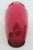 Glass Hand Blown Ruby Red Tall Vase With Flared Opening and Clear Base 5084b For Sale - Image 7 of 11