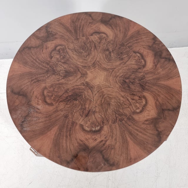 Vintage Art Deco Wooden Table, 1940s For Sale - Image 6 of 7