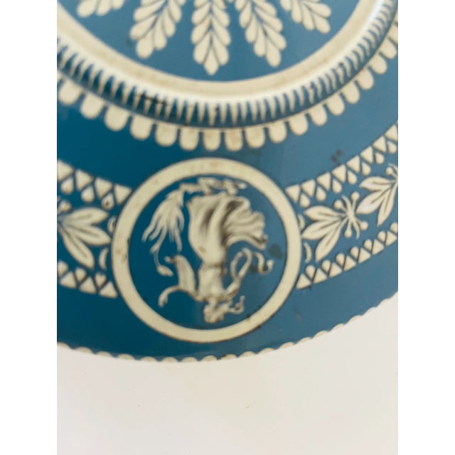 Traditional Antique Tin Box Wedgwood Style Holland For Sale - Image 3 of 5