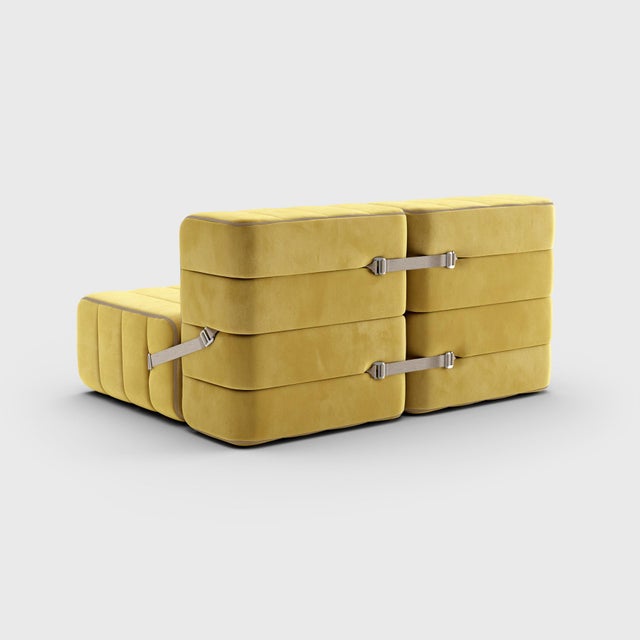 Modular Two-Seater Sofa in Barcelona Fabric by Ambivalenz, Set of 4 For Sale - Image 4 of 18