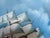 Large Vintage Oil Painting Sailing Ship Seascape Signed Maritime Ocean Art For Sale - Image 9 of 13