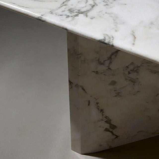 Contemporary Lamina Marble Dining Table by Hannes Peer For Sale - Image 3 of 6
