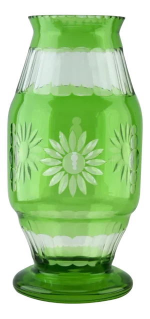 Cut to Clear Crystal Vase from Val Saint Lambert, 1950s