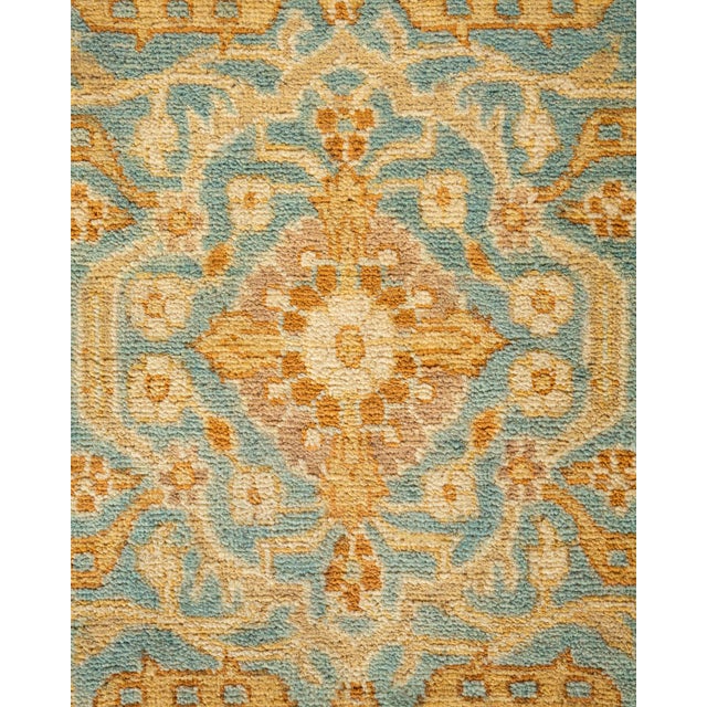 Traditional Ottoman, One-of-a-Kind Hand-Knotted Runner Rug - Blue, 2' 5" x 11' 4" For Sale - Image 3 of 8