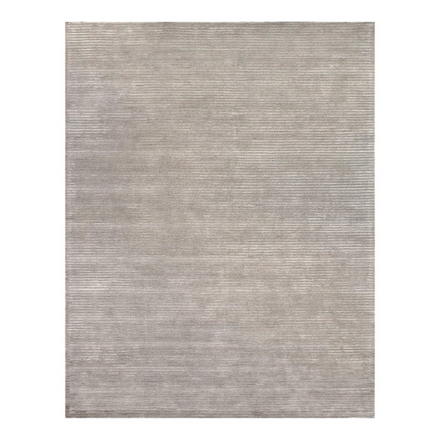 Pasargad Home Edgy Silver Area Rug, 9' 9'' X 13' 9'' For Sale