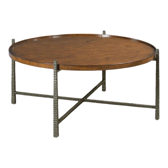 Broomfield Cocktail Table in Brown For Sale