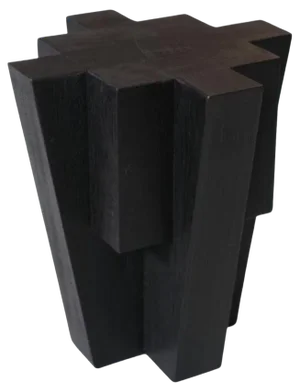 Black Bunker Side Table by Arno Declercq