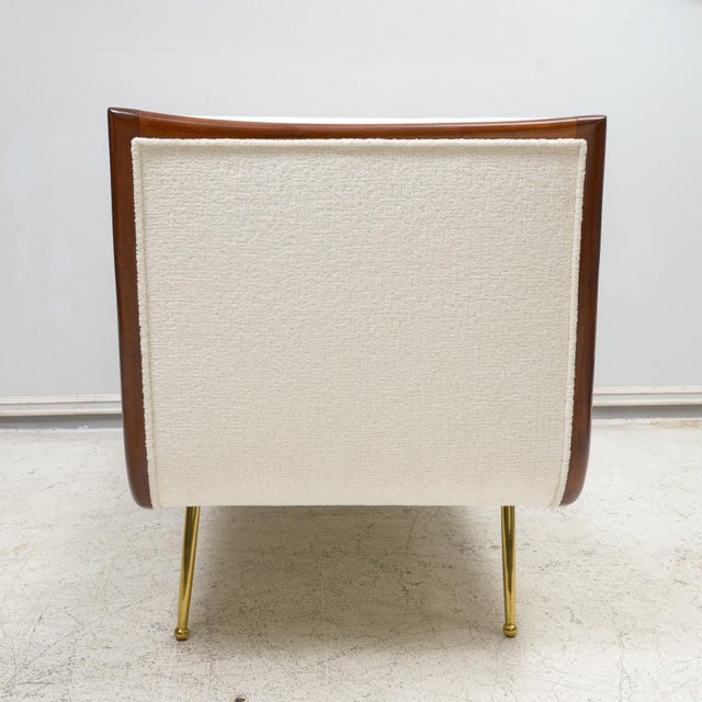 White Vintage Chaise-Lounge in the Robsjohn Gibbings Manner For Sale - Image 8 of 8