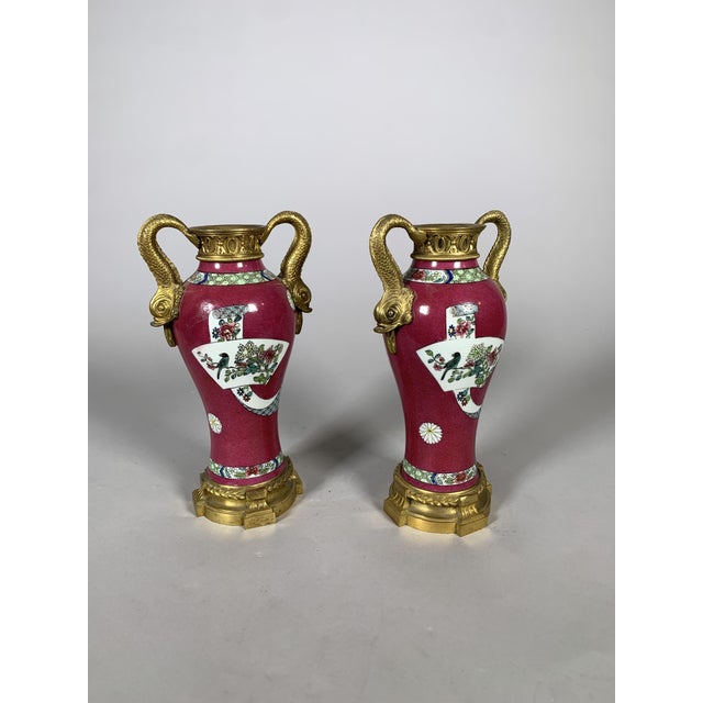 Antique Chinese Porcelain Vases, 1750, Set of 2 For Sale - Image 4 of 11