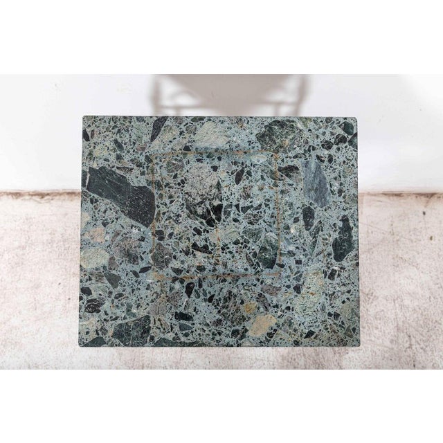 French Marble and Iron Side Table For Sale - Image 4 of 15