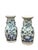 PAIR OF LATE 19TH CENTURY CHINESE BLUE & CELADON VASES WITH HANDLES Elegant pair of late 19th century Chinese porcelain...
