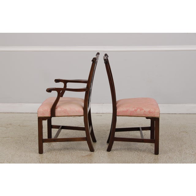 Set of 8 Kindel Chippendale Mahogany Dining Chairs For Sale - Image 10 of 18