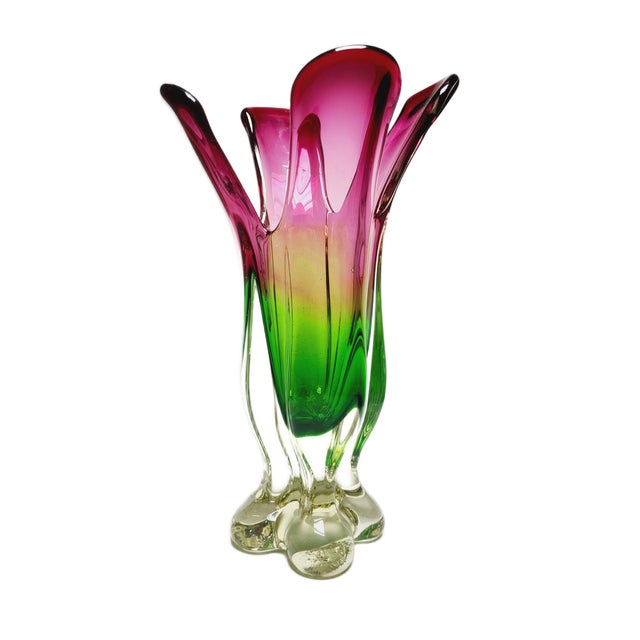 Vase by J. Hospodka for Chribska Glassworks, Former Czechoslovakia, 1960s For Sale - Image 16 of 18