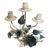 Vintage Italian Tole Floral Candleholder For Sale