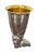 A distinctive vintage Gucci stirrup cup featuring a beautifully modeled hound dog head with finely rendered fur, facial...
