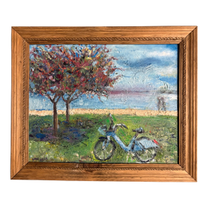 “Need a Lyft”, Original Oil Painting, by Van Ness